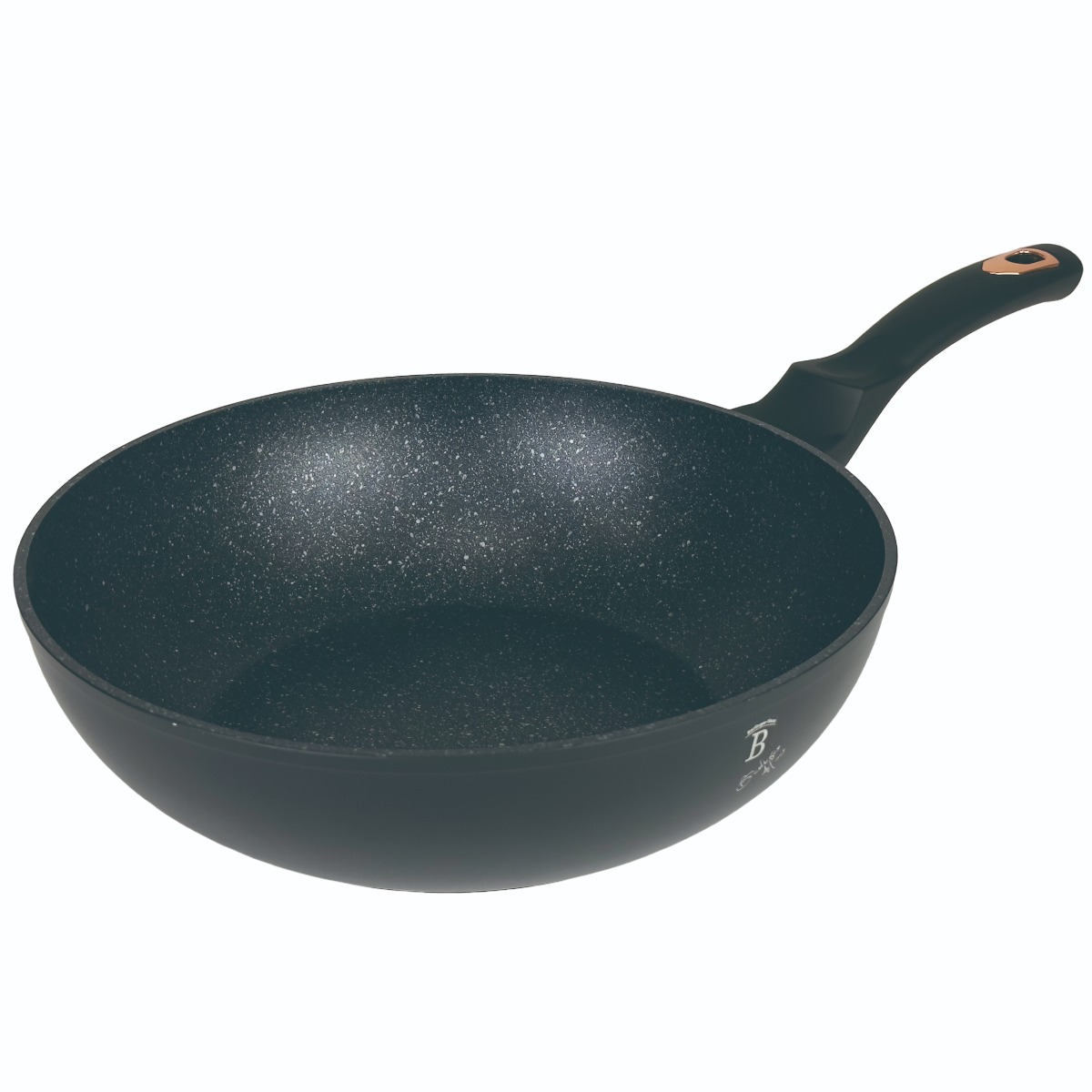 BERLINGER HAUS Pánev WOK s mramorovým povrchem 28 cm Black Rose Collection