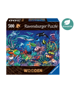 Ravensburger WOODEN Puzzle: Unten im Meer