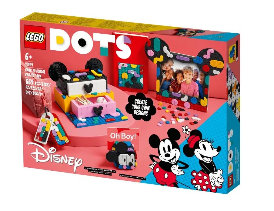 LEGO® DOTS - Mickey egér és Minnie egér tanévkezdő doboz