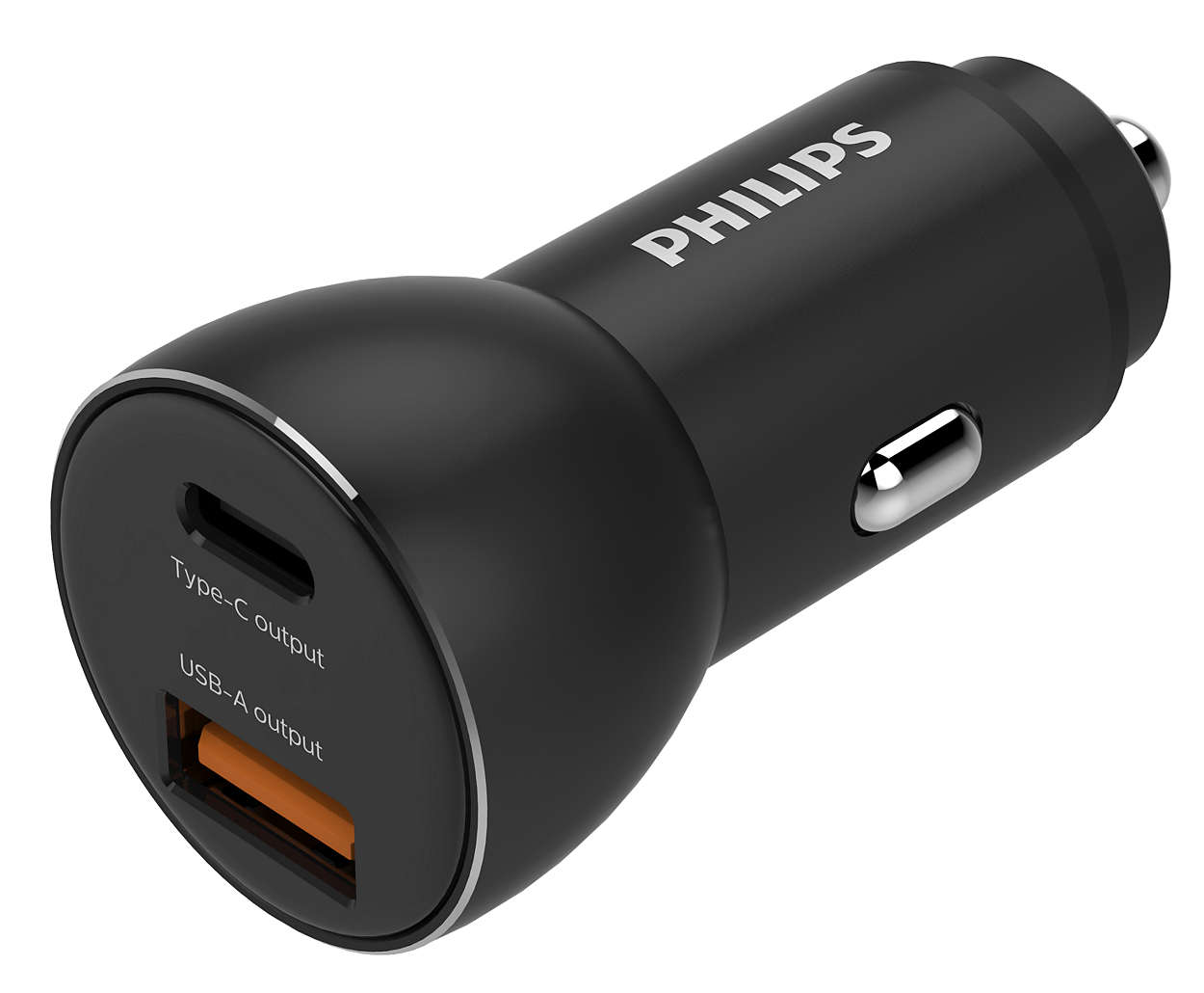 Philips Nabíječka do auta s porty 1 USB-A + USB C, 30W (PD, QC)