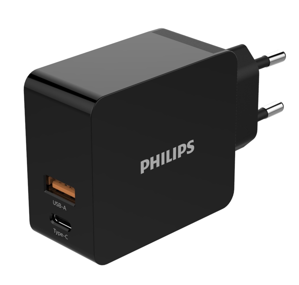 Philips Vysoce výkonná síťová duální USB nabíječka 1 USB-A + USB C, 30W (PD, QC)